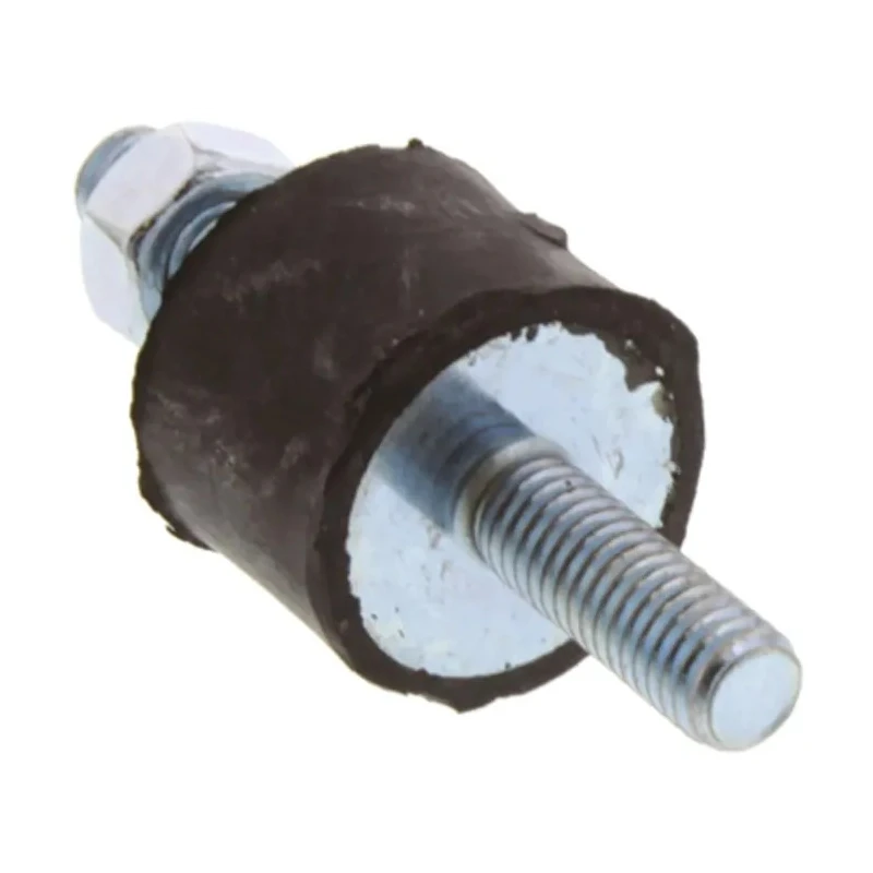 FIBET M6 x 18 mm Anti-Vibration Mount Male to Male Bobbin, Natural Rubber, 20 mm OD, 51 mm Height, 15.9 daN 2015VV18-35