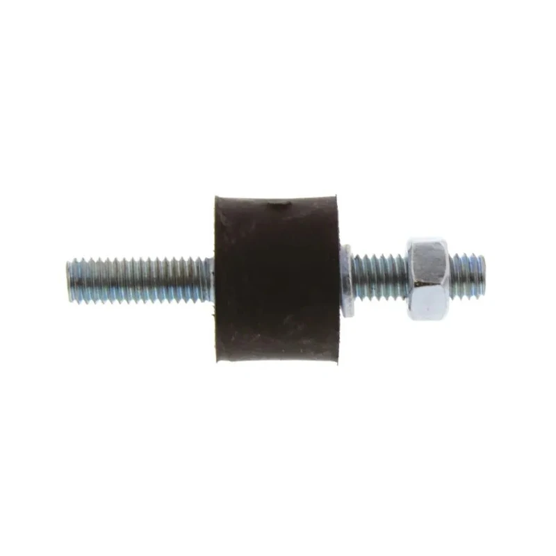 FIBET M6 x 18 mm Anti-Vibration Mount Male to Male Bobbin, Natural Rubber, 20 mm OD, 51 mm Height, 15.9 daN 2015VV18-35