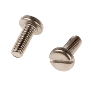 RS PRO Slot Pan Stainless Steel Machine Screw M6 Thread 16 mm Length A2 Grade 189-529