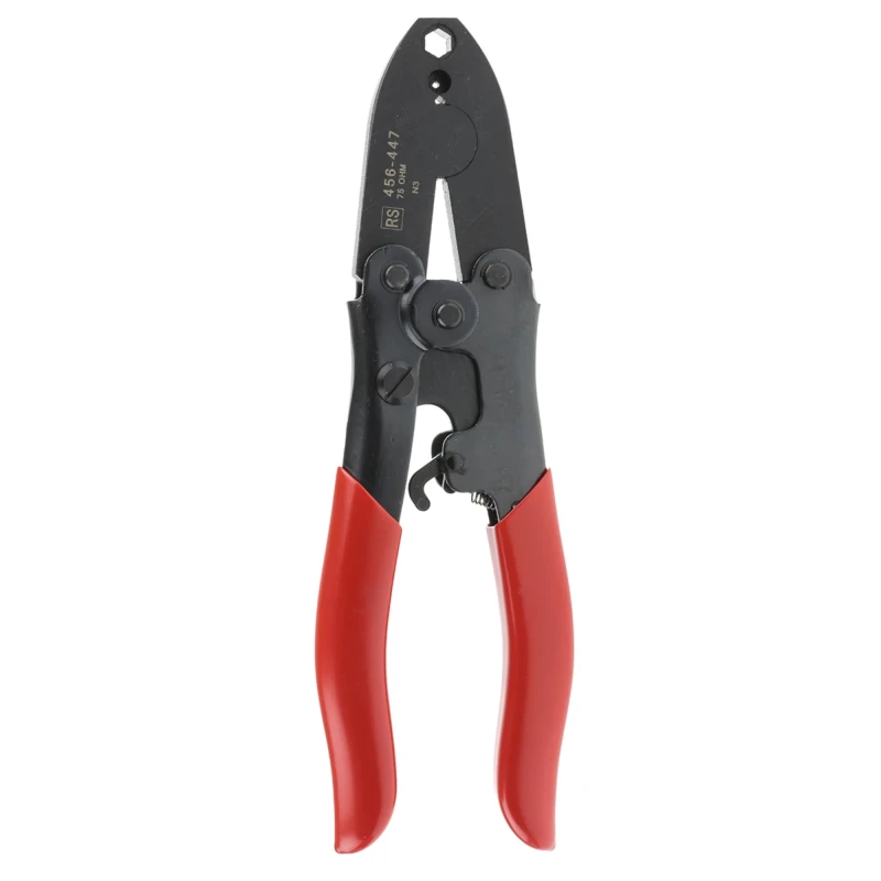 RS PRO Crimp Tool for BNC and UHF Connectors 220mm Adjustable Ratchet 75Ω 456-447