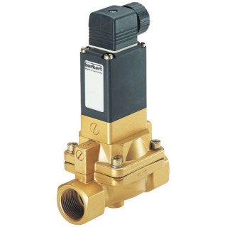 Burkert Solenoid Valve, 2 Port, Normally Closed, 230V AC, Brass Body, Series 5282, Model 134437