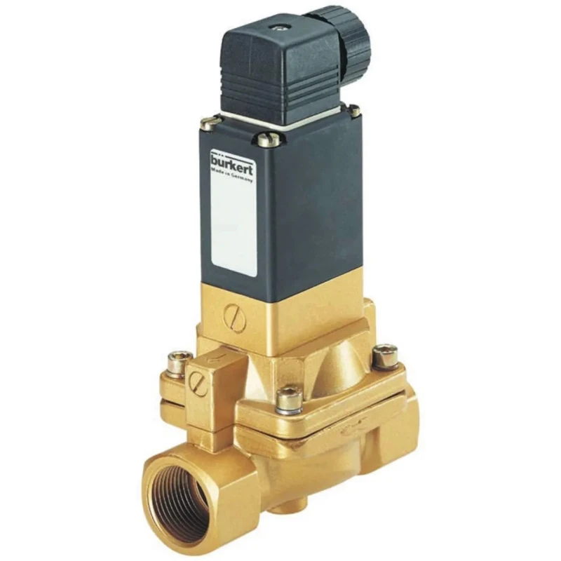 Burkert Solenoid Valve, 2 Port, Normally Closed, 230V AC, Brass Body, Series 5282, Model 134437