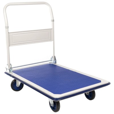 RS PRO Foldable Flatbed Steel Platform Trolley 300 kg Load, 870mm Length, 608mm Width, 870mm Height 251-946
