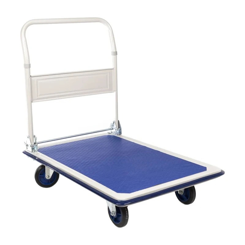 RS PRO Foldable Flatbed Steel Platform Trolley 300 kg Load, 870mm Length, 608mm Width, 870mm Height 251-946