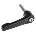 RS PRO Die Cast Zinc Handle Clamping Lever, M8 Thread x 40 mm Insert Length, Stainless Steel Shaft, Black 478-080