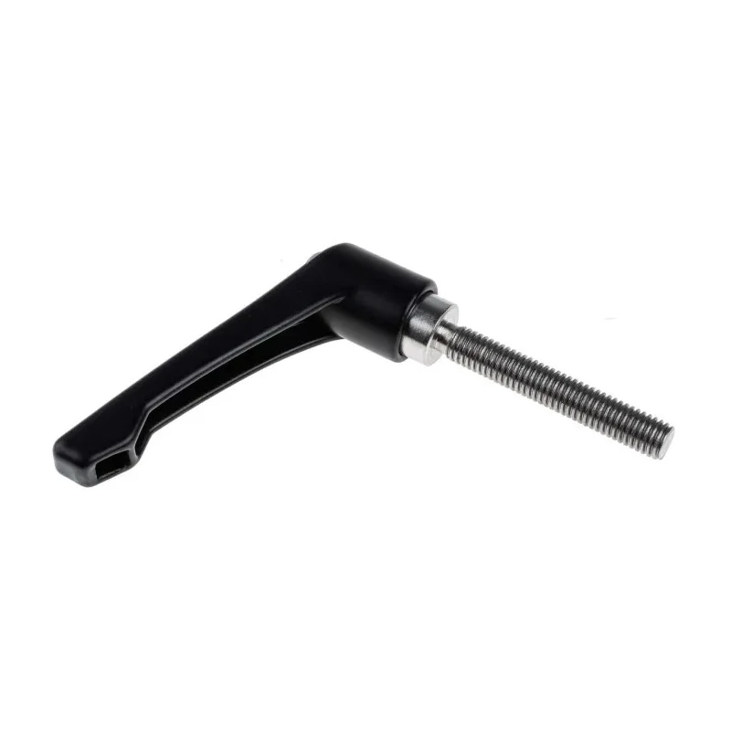 RS PRO Clamping Lever Thread Size M8 x 50 mm Die Cast Zinc Handle Stainless Steel Shaft 65mm Length 478-090