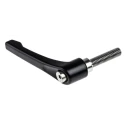 RS PRO Stainless Steel Clamping Lever M10 x 40 mm Die Cast Zinc Handle Black 78mm Length 478-282