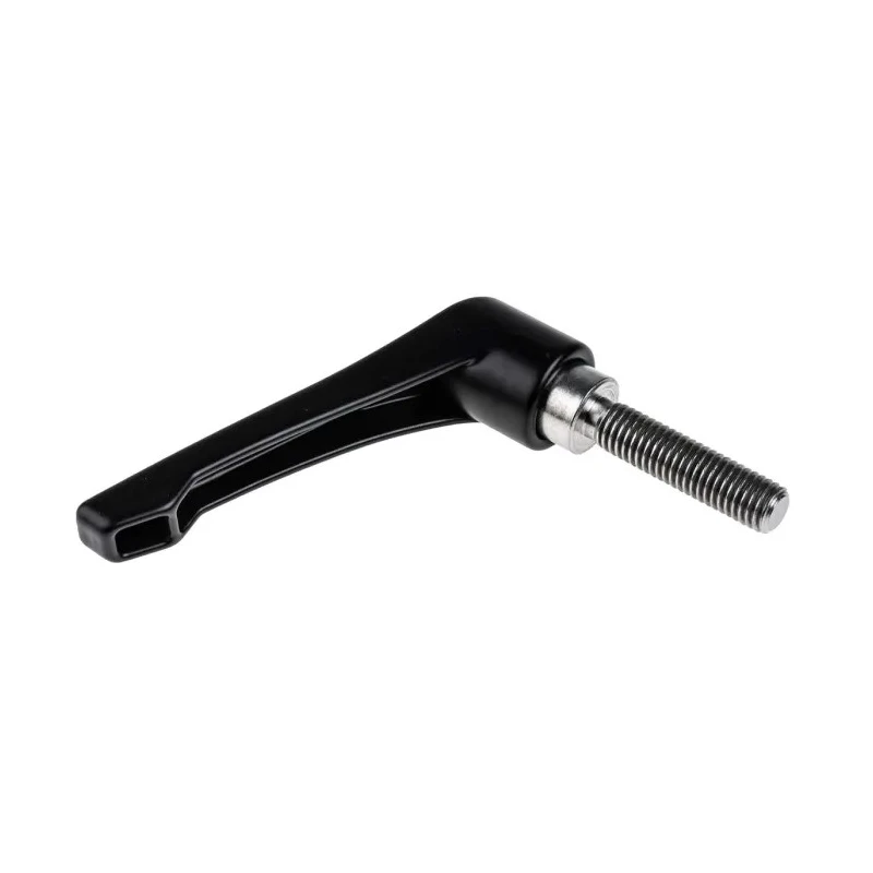 RS PRO Stainless Steel Clamping Lever M10 x 40 mm Die Cast Zinc Handle Black 78mm Length 478-282