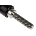 RS PRO Stainless Steel Clamping Lever M10 x 40 mm Die Cast Zinc Handle Black 78mm Length 478-282