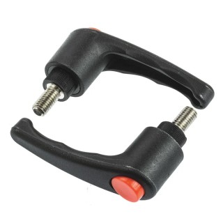 RS PRO Clamping Lever M8 x 15 mm Fibreglass Reinforced Nylon Handle Stainless Steel Shaft 65mm Length 478-804