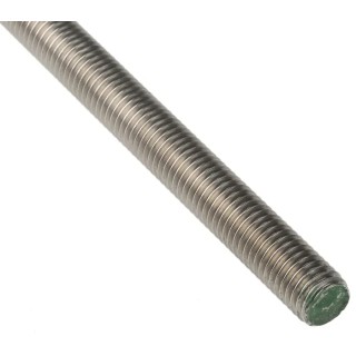 RS PRO Plain Stainless Steel Threaded Rod M12 1 m 280-420