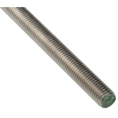 RS PRO Plain Stainless Steel Threaded Rod M12 1 m 280-420