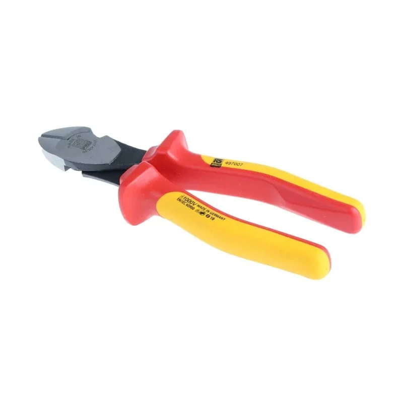 RS PRO VDE/1000V Approved Diagonal Side Cutter Steel Jaw 10mm Width, 180mm Length 497-007