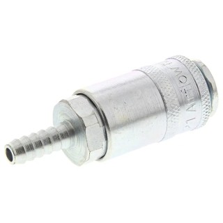 PCL Steel Pneumatic Quick Connect Coupling Male 7mm, Yellow Zinc Passivated Finish AC21R