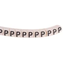 HellermannTyton Helagrip Slide-On Pre-Printed Cable Marker, Black Legend "P", White Marker, 2-5 mm Cable Diameter 901-10444