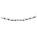 HellermannTyton Helagrip Slide-On Cable Marker, Black, Pre-printed "F", Suitable for 1-3mm Cable Diameter, PVC 901-10406