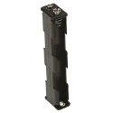 RS PRO AA Battery Holder 4-Cell Polypropylene Chassis Mount with Coil Spring Termination 594-432