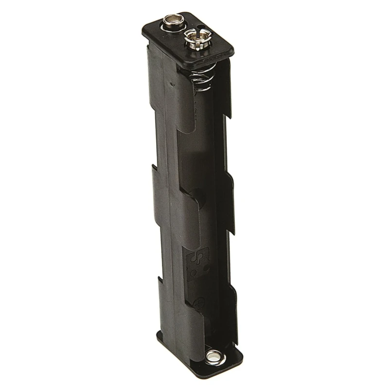 RS PRO AA Battery Holder 4-Cell Polypropylene Chassis Mount with Coil Spring Termination 594-432