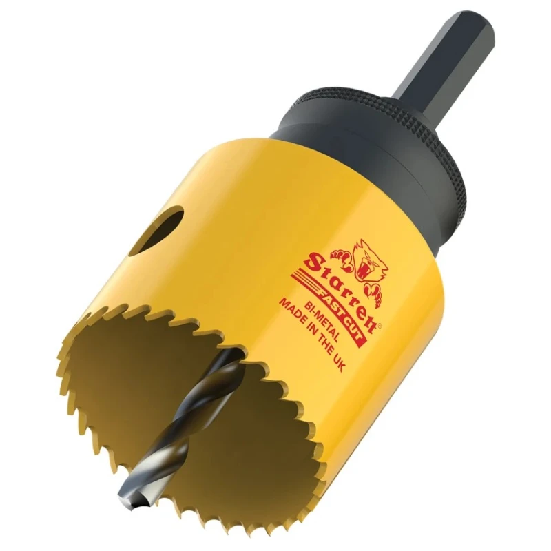 Starrett 95 mm Diameter High Speed Steel Cobalt Bi-metal Hole Saw Drill Bit for Metal, Plaster, Mild Steel, Tubes FCH0334-G