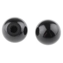 RS PRO Black Duroplast Ball Clamping Knob with Unthreaded Hole, 32 mm Diameter, 8 mm Hole Diameter, 15 mm Hole Length 686-575