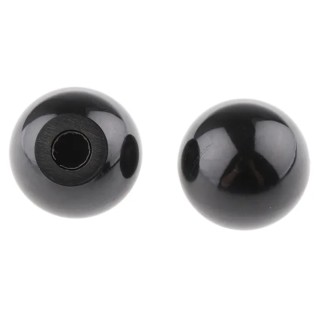 RS PRO Black Duroplast Ball Clamping Knob with Unthreaded Hole, 32 mm Diameter, 8 mm Hole Diameter, 15 mm Hole Length 686-575