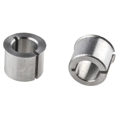 Huco Aluminium Reducing Bush Bore 6.35mm, Outside Diameter 10mm, Length 8.1mm 257.24