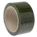RS PRO Green Vinyl Polypropylene Pipe Marking Tape Pre-printed Cooling Water Text 50mm Width 33m Length 711-384