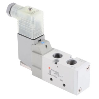 SMC Pneumatic Solenoid Valve 5/2 Solenoid/Spring G VF3000 Series 120V AC 