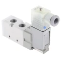 SMC Pneumatic Solenoid Valve 5/2 Solenoid/Spring G VF3000 Series 120V AC 