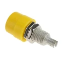 Hirschmann Test & Measurement Yellow Female Banana Socket 4 mm Connector Solder Termination 30 V AC, 60 V DC, 32 A 930176103