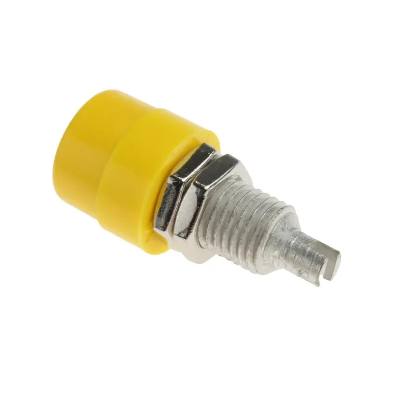 Hirschmann Test & Measurement Yellow Female Banana Socket 4 mm Connector Solder Termination 30 V AC, 60 V DC, 32 A 930176103