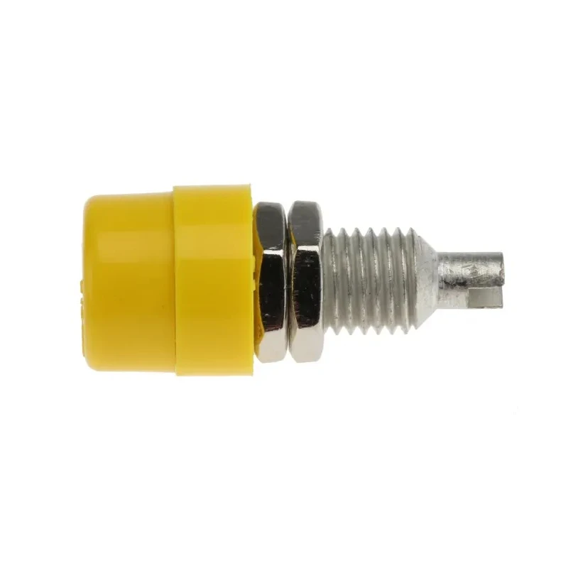 Hirschmann Test & Measurement Yellow Female Banana Socket 4 mm Connector Solder Termination 30 V AC, 60 V DC, 32 A 930176103