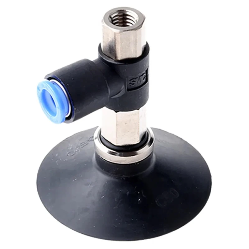 SMC 50 mm Flat Nitrile Rubber (NBR) Suction Cup ZPR50CN-08-B8 M8 x 1.25