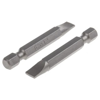 RS PRO Slotted Screwdriver Bit Chrome Vanadium Molybdenum Steel 3.5mm Width 0.5mm Thickness 769-232