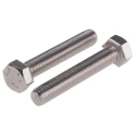RS PRO Stainless Steel Hex Bolt M5 x 30 mm DIN 933 520-100