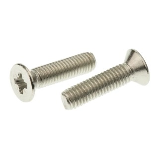RS PRO Pozidriv Countersunk Stainless Steel Machine Screw M5 20 mm Length A2 Grade 304 529-012