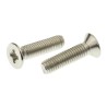 RS PRO Pozidriv Countersunk Stainless Steel Machine Screw M5 20 mm Length A2 Grade 304 529-012