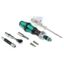 Wera 41 Piece Woodcraft Tool Kit with Universal Bit Holder, Voltage Tester, and Pouch 05135939001