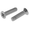 RS PRO Pozidriv Countersunk Stainless Steel Machine Screw 25 mm M6 529-056