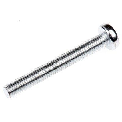 RS PRO Pozidriv Pan Steel Machine Screw 40 mm M5 553-655