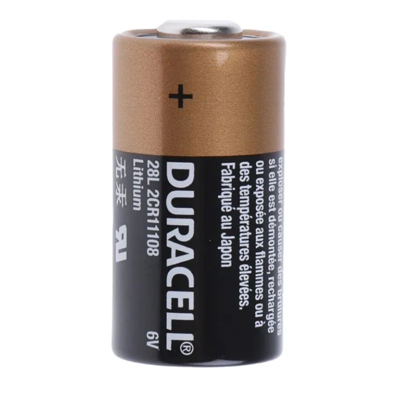 Duracell Lithium Manganese Dioxide 6 V Camera Battery PX28L P1 RS, 150 mAh, 13 mm Diameter x 25.2 mm Height