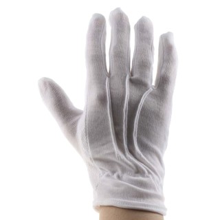 Portwest White Cotton Work Gloves Size 8 Latex Nitrile Polyurethane PVC Coating A080WHR