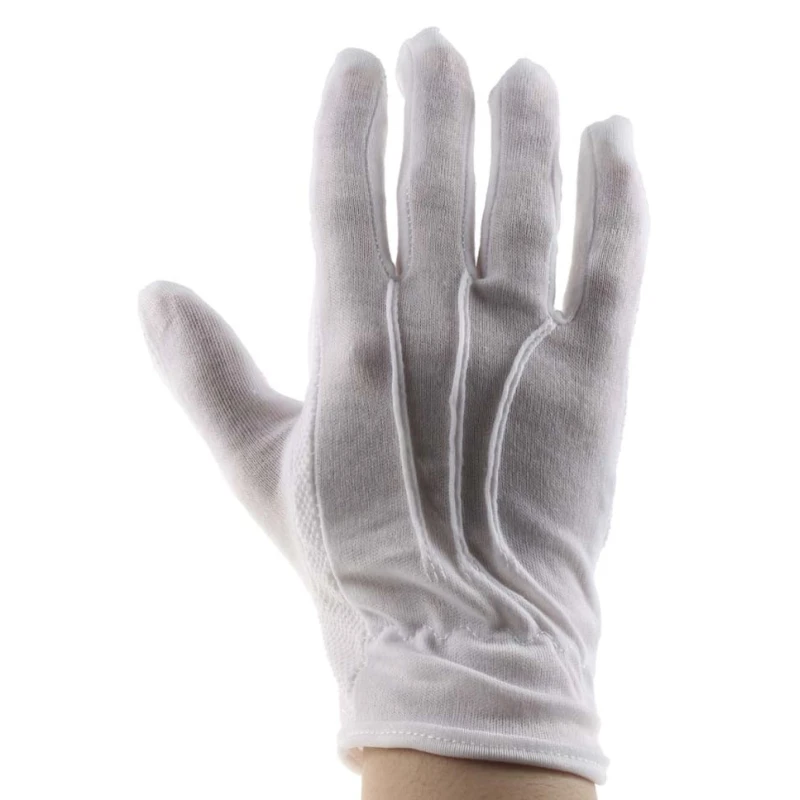 Portwest White Cotton Work Gloves Size 8 Latex Nitrile Polyurethane PVC Coating A080WHR