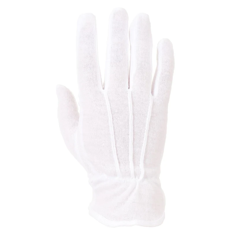 Portwest White Cotton Work Gloves Size 8 Latex Nitrile Polyurethane PVC Coating A080WHR