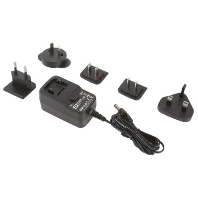 XP Power 12W 12V DC Output Interchangeable AC/DC Adapter 2.1 x 5.5 x 12 mm Centre Positive VER12US120-JA