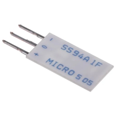 Honeywell Hall Effect Sensor Through Hole, Ratiometric Output, Flat Body, 12.6 V dc, 2mA Switching Current SS94A1F