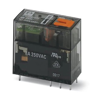 Phoenix Contact PCB Power Relay 230V AC Coil Voltage 8A Switching Current DPDT Model 2987972