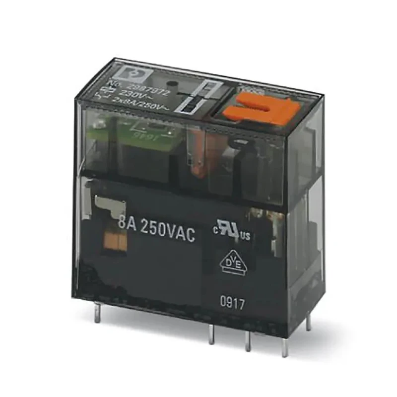 Phoenix Contact PCB Power Relay 230V AC Coil Voltage 8A Switching Current DPDT Model 2987972
