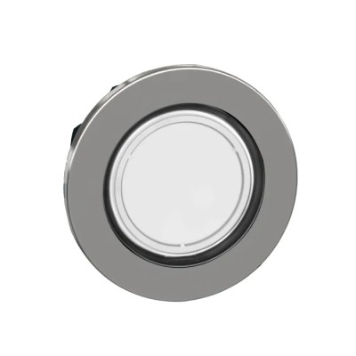 Schneider Electric Harmony Series White Spring Return Flush Push Button Head 30.5 mm Cutout ZB4FW313