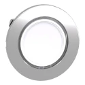 Schneider Electric Harmony Series White Spring Return Flush Push Button Head 30.5 mm Cutout ZB4FW313